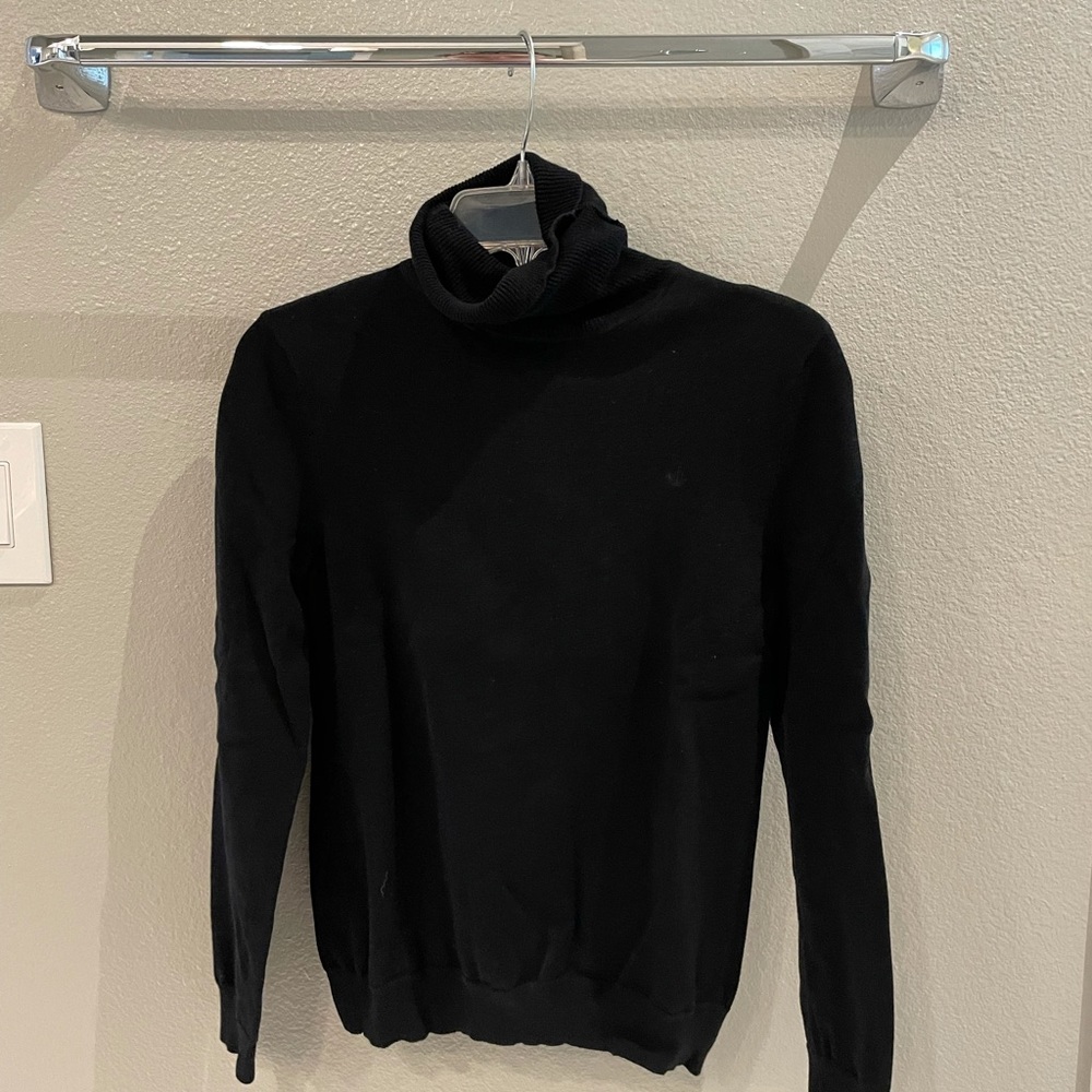 Ralph Lauren Black Turtleneck Knit Sweater